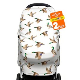 Duck - Funda para asiento de auto y toldo – Funda universal multiusos para asiento de coche y cochecito, toldo transpirable para lactancia materna y lactancia, funda para portabebés recién nacido