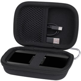 Portable Travel Hard Case for TP-LINK M7350 V4 4G LTE MiFi Mobile Wi-Fi Hotspot by Aenllosi(Black,only case)