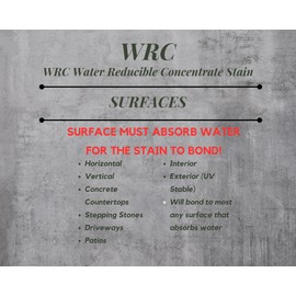 Concrete Stain Concentrate Just Add Water, User & Eco-Friendly Semi-Transparent Professional Grade Cement Stain, Concrete Resurrection Brand (32 Ounce, Charcoal)