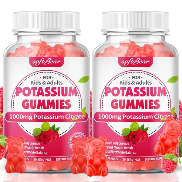 softbear Potassium Citrate 1000mg Gummies – High Absorption Potassium Gummies