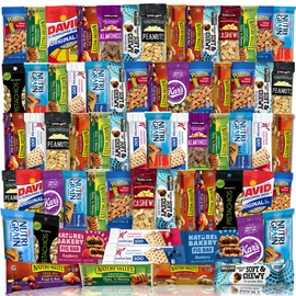 Snacks Gift Variety Basket for Adults (72 Count) Great For Men, Women, Adults, Office, School, Colleges - Gift Assortment Package - Great Gift Basket For Home, Work, Office, Meetings, College