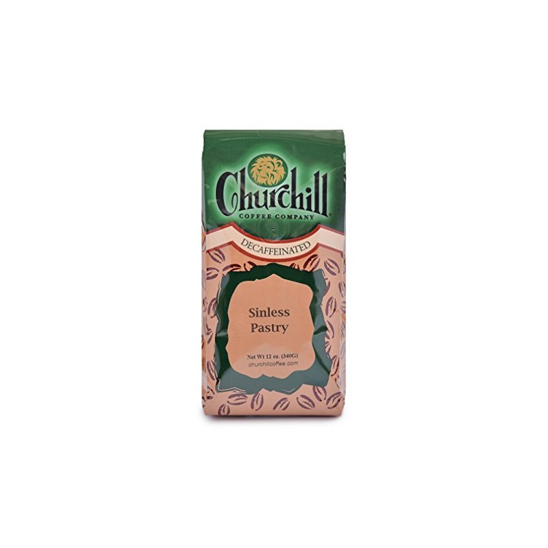 Churchill Coffee Sinless Pastry 12 oz - Ground (Decaf)