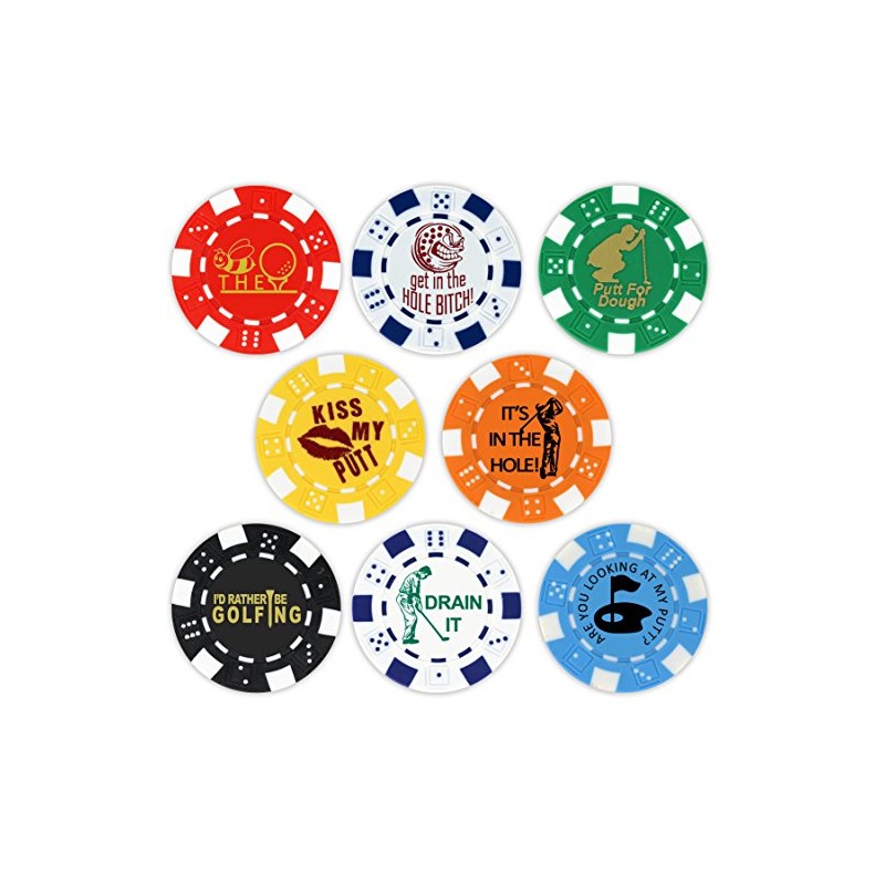 DA VINCI Golf Ball Marker Poker Chip Collection, 11.5 Gram