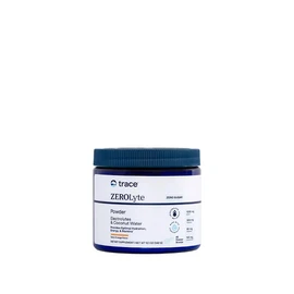 Trace Minerals ZeroLyte canister electrolitos en polvo 45 servicios sabor salty orange