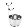ochun Shaving 3-Piece Set, Beard Brush Holder, Stainless Steel, Brush