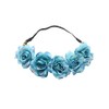Koolgil Women's Bohemian Beach Simulation Rose Flower Headband for Party