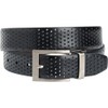 TGW Men's Players Perforated Reversible Belt for Golfing Black/Brown 36