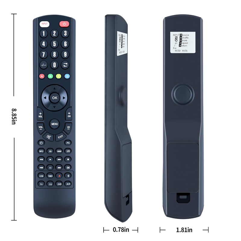 RC35S2-27 RC35-S2 RC35S2-40 New Remote Control Replacement Compatible for Bose