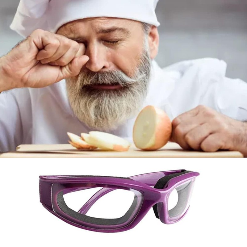 QHFlashbuy Onion Glasses, Kitchen Accessories, Onion Protective Glasses, Windproof Onion