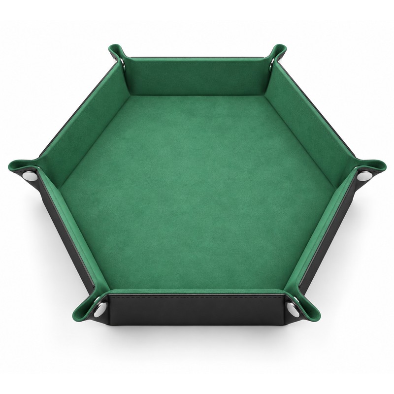 Hexagon Dice Rolling Tray for D&D and RPG Games –