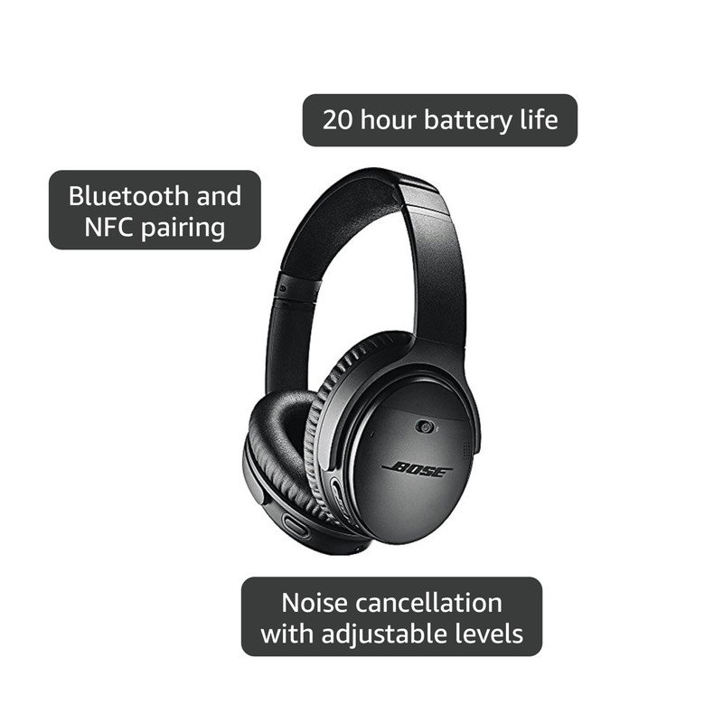 Bose QuietComfort 35 (Series II) Wireless Headphones, Noise Cancelling -