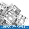 A ABSOPRO Auto Silver Tone Metal Zipper Retainer Dashboard Trim