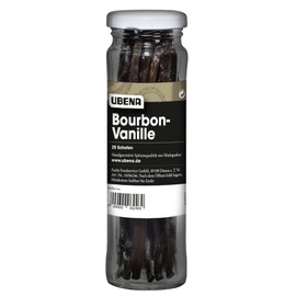 Ubena Madagascar Bourbon Vanilla Beans 15 cm in Glass Pack of 25
