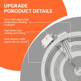 WB30T10155 12-inch Triple Radiant Surface Element by Puxyblue - Compatible with G-E Electric Stove - Replace 3026597 AP5791281 PS8754838 EAP8754838