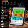 Digital Thermometer Dual Probe Meat Temperature Meter Tester Timer Alarm