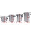 BORDSTRACT 3.7 x 4.6in Stainless Steel Airtight Canisters, Airtight Canister