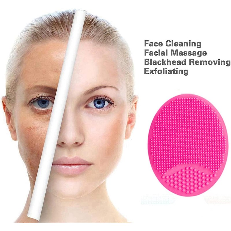 Facial Cleansing Brush 3 PCS Face Massager Brush Face Scrub