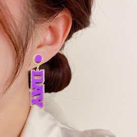 Game Day Earrings for Women Acrylic Football Earrings Game Day Accessories Sports Lover Football Accessories Team Gifts