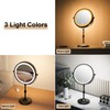 Erlingeryi 9" Magnifying Mirror with Lights 20X, Height Adjustable Lighted