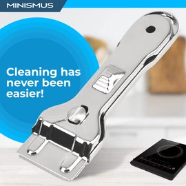 Minismus Ceramic Hob Scraper – Cleaning Scraper Hob Scraper with 5 Ceramic Hob Scraper Replacement Blades – Kitchen Glass Ceramic Scraper Ceramic Hob Glass Scraper – Kitchen Scraper – Ceramic Hob