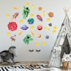 31Pcs DIY Space Spaceship Themed Glowing Home Wall Sticker Luminous