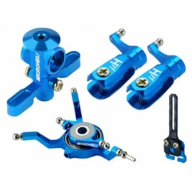 Microheli CNC Blade NANO CPX/S Power package (BLUE) - BLADE NANO CPX/CPS/S2