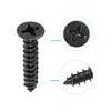 sourcing map M3.5 x 18mm Wood Screws Phillips Flat Head
