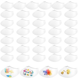 40 Pack White DIY Foam Visors Set Adjustable Blank Visor Hats DIY Sun Protection Foam Visor for Adult Kids Summer Outdoor Sports