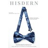 HISDERN Bow Tie Men's Already Tied Adjustable Bow Plain Paisley