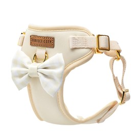 Furfect City Step in Dog Harness, No Pull No Choke, Durable Polyester Breathable mesh, Adjustable Strap, Quick Release Gold Hardware Metal Buckle, Soft Edges for Comfort (Yellow, Small)