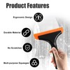 Ziciner Small Silicone Window Squeegee, Car Windshield Water Blade Squeegee,