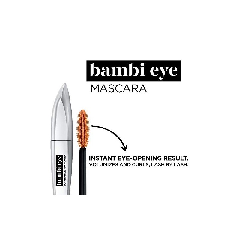 Máscara de pestañas lavable LOreal Paris Bambi Eye, Doe Eyes,