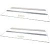 Glass Canopy Two Piece Set for Aquariums with and Without