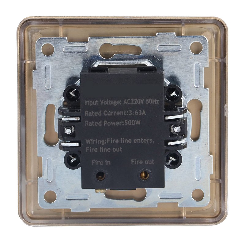 Dimmer Light Switch Stainless Steel Golden Colour Elegant Scratch-Resistant Durable
