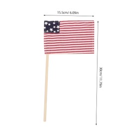 CAXUSD Handheld American Flag Patriotic Decorative Flag for Independence Day Celebrations Sporting Events Tear Resistant for Home Decor