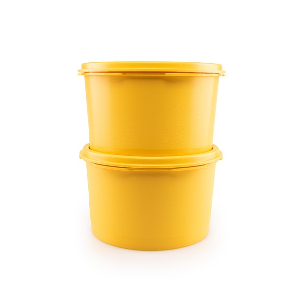 Tupperware Sun Bowl 2 x 910 ml Yellow