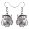 Enamel Alloy Anime Flower Owl Earrings Bird Drop Dangle Fashion
