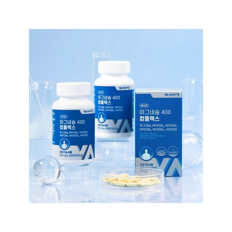 6중복합기능성 마그네슘 400 컴플렉스 180정 1박스 6개월분 6-Complex Magnesium 400