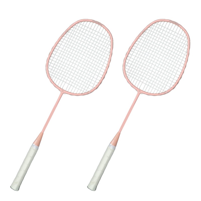 Sports Straight Beat Badminton Racket with Anti Skid Handle Glassy