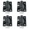 ZZHXSM 4pcs Adjustable Torque Hinge Black Door Hinge Nylon Plastic