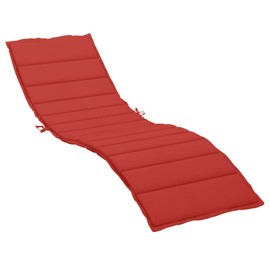 vidaXL Outdoor Sun Lounger Cushion - Weatherproof and Durable Oxford Polyester - Soft Foam Fiber Filling - 78.7"x23.6"x1.2" Red - Suitable for Patio and Indoor Use