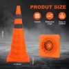 4 Pack Collapsible Traffic Cones Orange Safety Cones 28 Inch,
