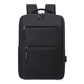 Men's Backpack, Camping, Rucksack, Large Capacity, Waterproof, Multiple Pockets, USB Charging Port, Commuting, Lightweight, Black
