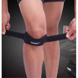 배드민턴 무릎보호벨트 스포츠 압박밴드 아대 축구선수 방한 [블랙] Badminton Knee Protection Belt Sports Compression Band Arm Sleeve for Soccer Players Thermal [Black]