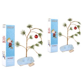 18IN Charlie Brown Tree W/Linus Blanket, 2PK