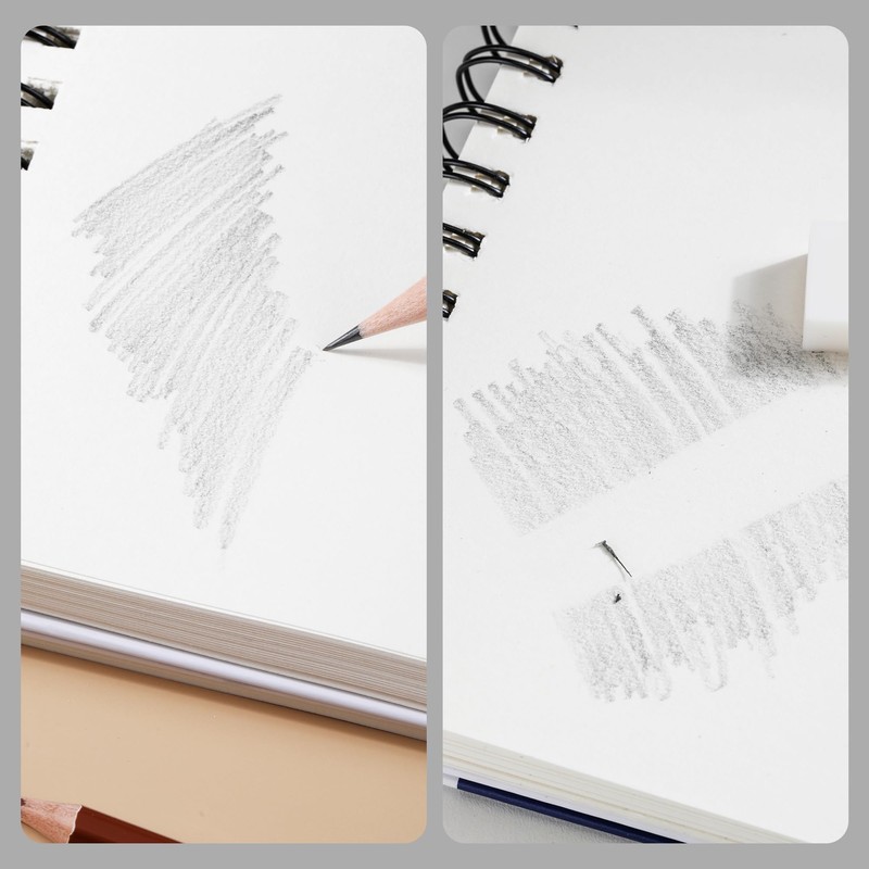 Premium A4 Hardback Sketchbook, 160 g/m² Thick Drawing Paper, 60