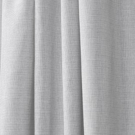 Nicole Miller Faux Linen Slub Textured Hidden Tab/Rod Pocket Top Light Filtering Curtain Panel Pair, 54"x108", Dove Grey
