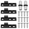 Xhziy 215 Black Zinc Alloy Hinge Detachable Hinges Barrel Hinges