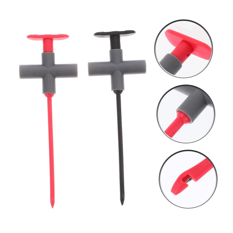 Operitacx Multimeter Test Leads 2pcs Puncture Needle Probes Abs Car
