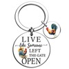 UIWIHHP Chicken Gifts for Women Men Funny Chicken Keychain Gifts